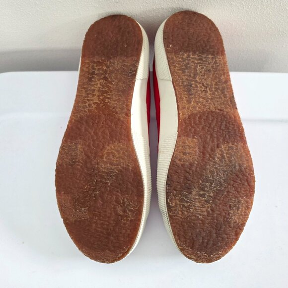 Superga 2750 Classic Red Canvas Lace-Up Sneakers - Picture 8 of 10